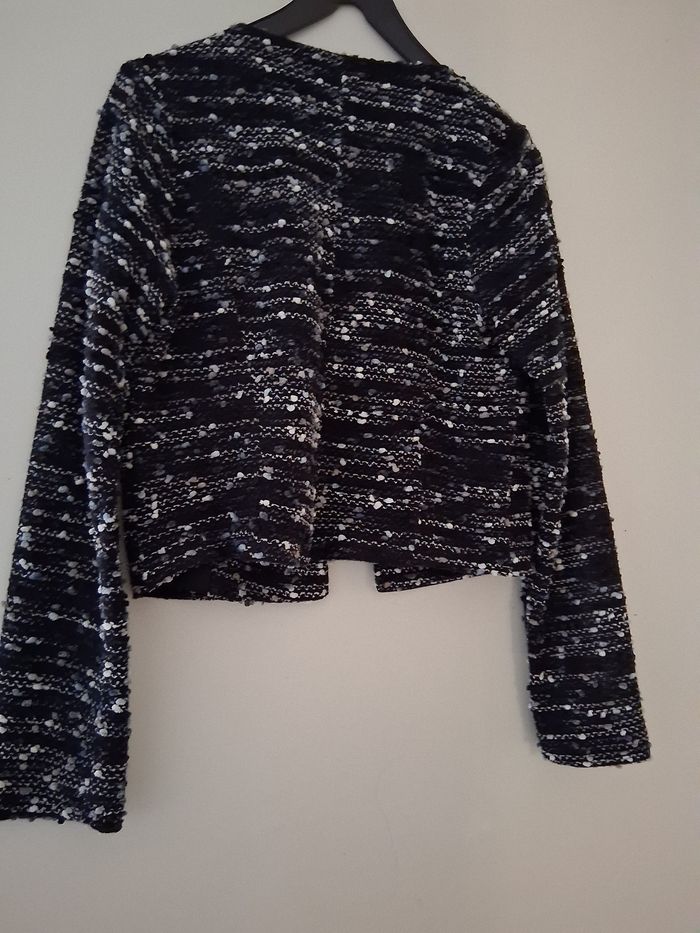 Cardigan file noir multicolore " t- M" - photo numéro 2
