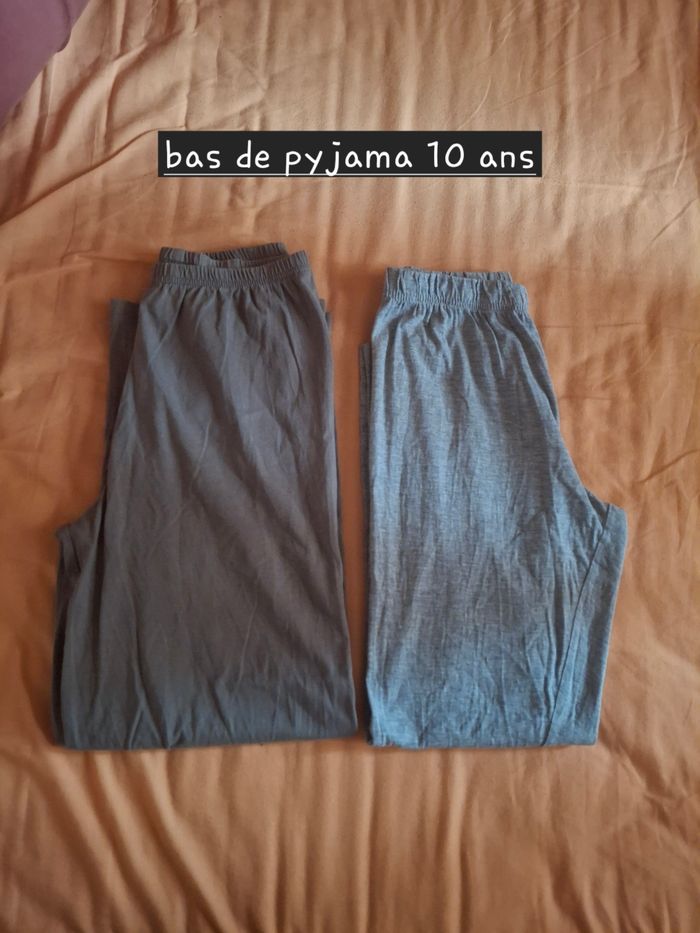 Lot 2 bas de pyjama 10 ans - photo numéro 3