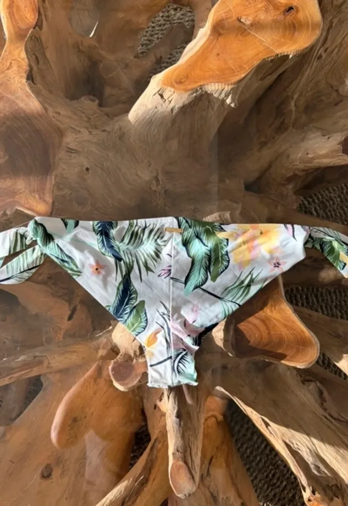 Bas de maillot de bain Roxy femme blanc fleur - photo numéro 3