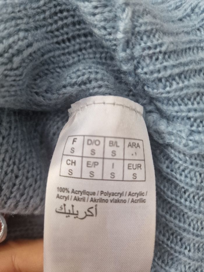 Boléro phildar bleu taille 36 - photo numéro 4