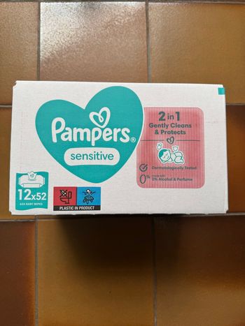 Lingettes Pampers Sensitive 
