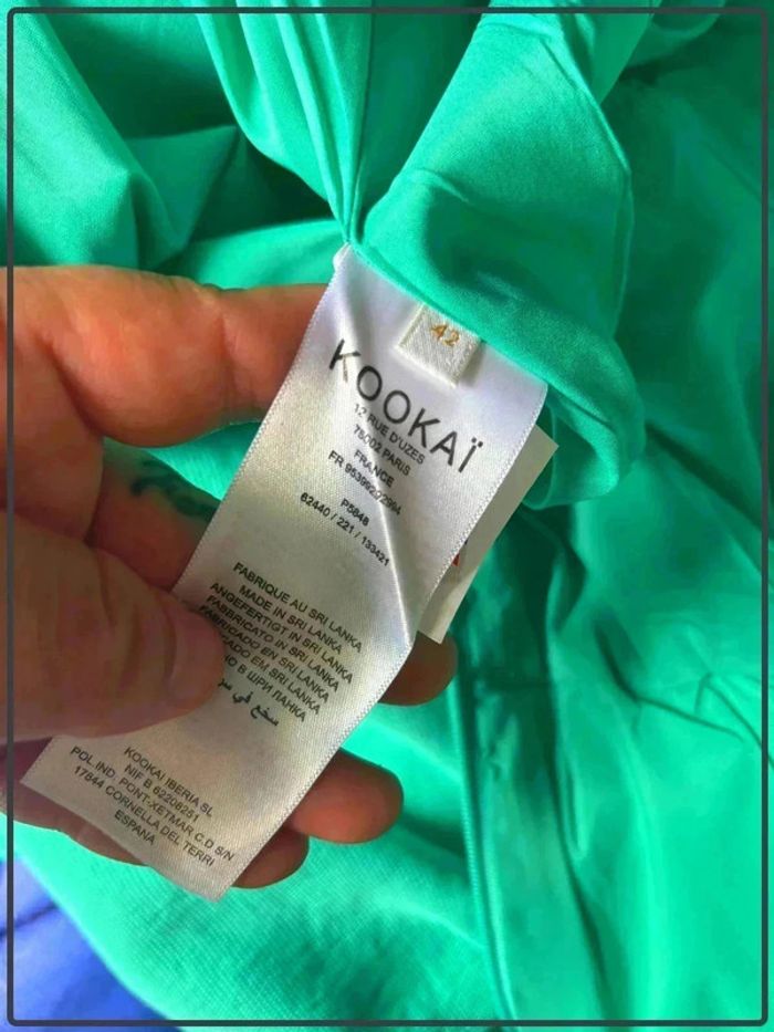 Combishort Oyster Vert d’eau taille 42 marque kookai neuve avec étiquette - photo numéro 7