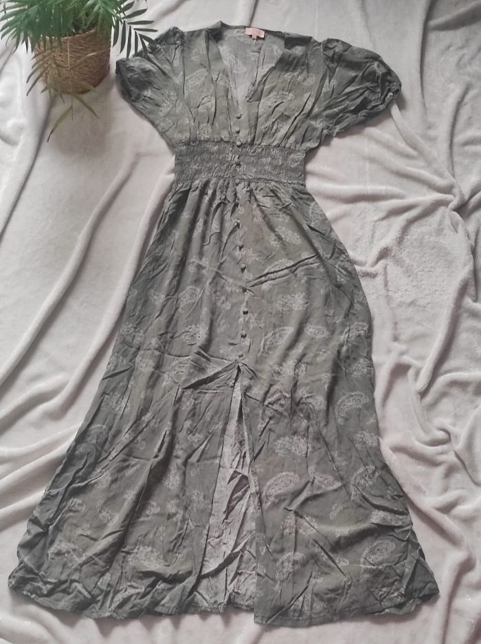 Robe longue imprimée fleurie T1 36 - photo numéro 2