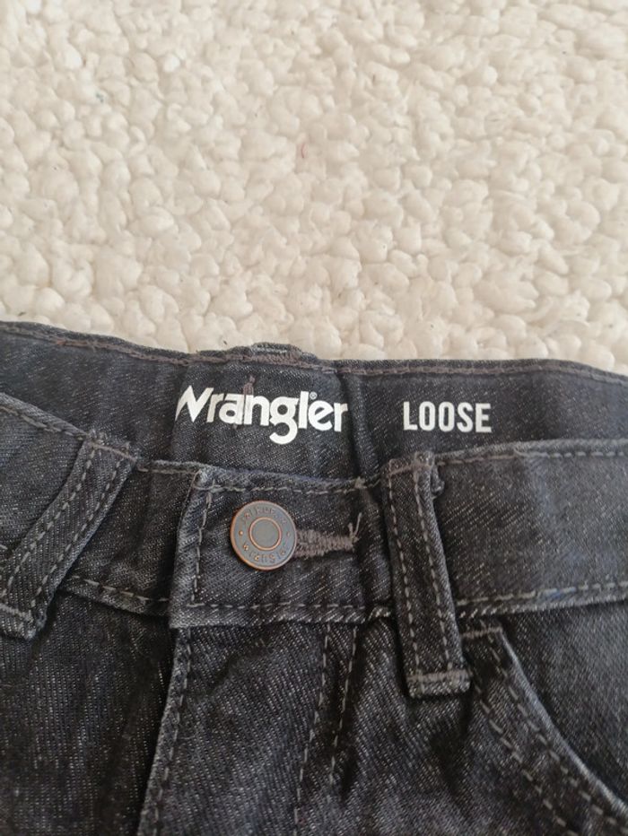 Jean Wrangler noir loose fit neuf étiquette – taille 10 Regular – style workwear vintage - photo numéro 3