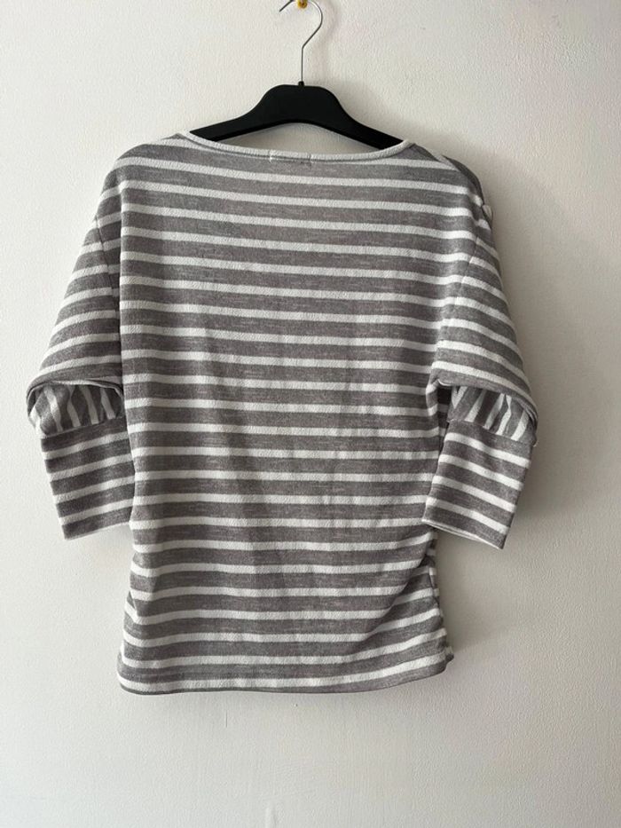 🤍 Magnifique pull à rayures Mim Taille M 🤍 - photo numéro 3
