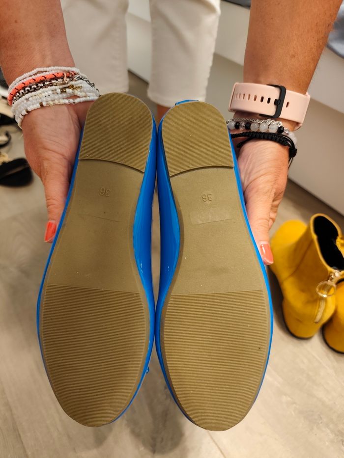 Ballerines femme 36 bleu électrique - photo numéro 4