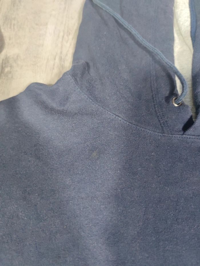 Sweat à Capuche Champion Bleu Marine Logo Brodé Taille 2XL Homme - photo numéro 8