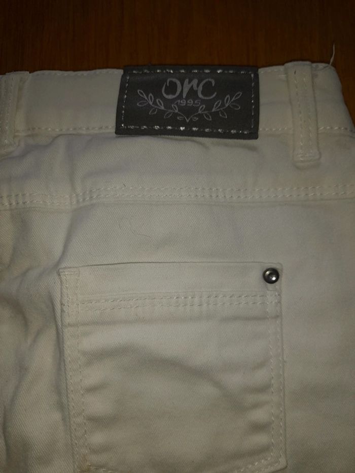 Pantacourt blanc orchestra 10 ans - photo numéro 3