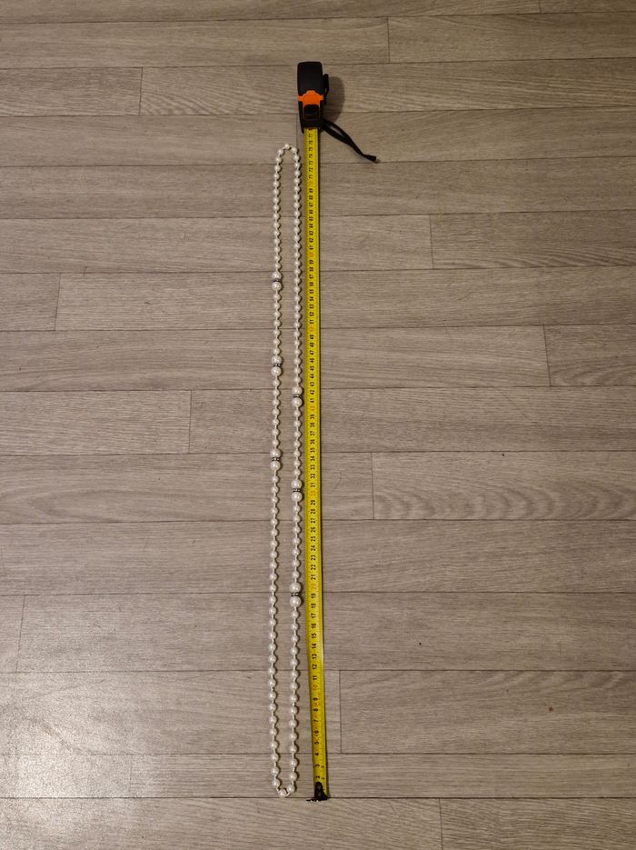 Long collier de perles 75cm