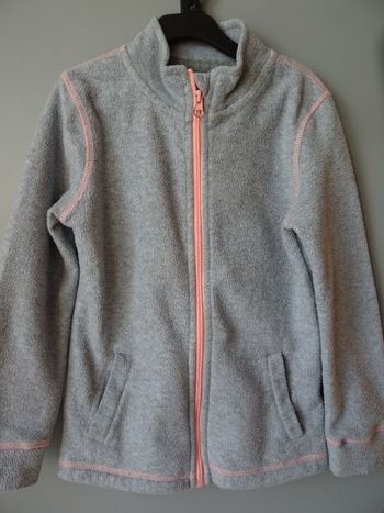 Gilet polaire zippé gris