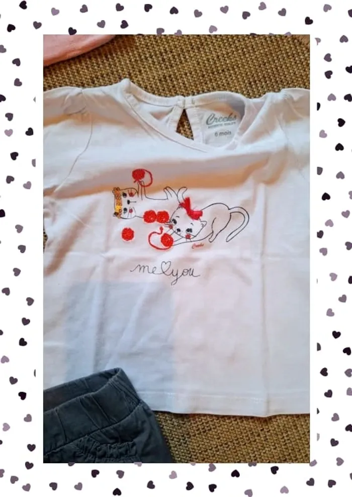 Bel ensemble fille taille 6m comme neuf - photo numéro 3