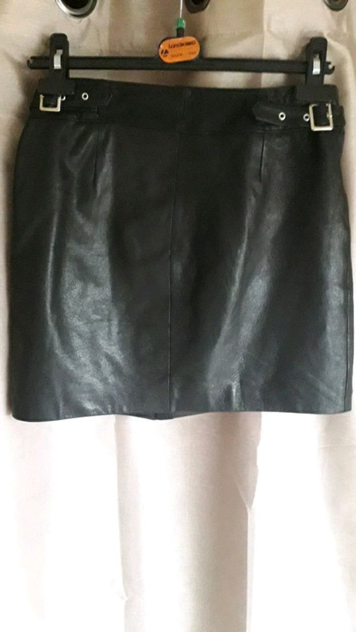 Jupe en Cuir Noire - photo numéro 5