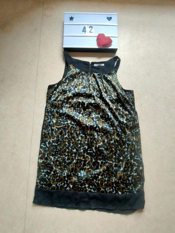 Robe/ tunique imprimée motif léopard taille 42 Gémo neuve