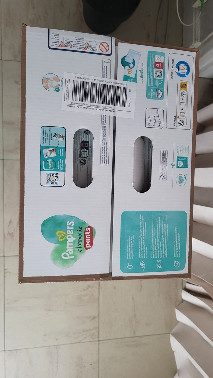 2 maxi packs couches pampers pants harmonie taille 4 - photo numéro 3