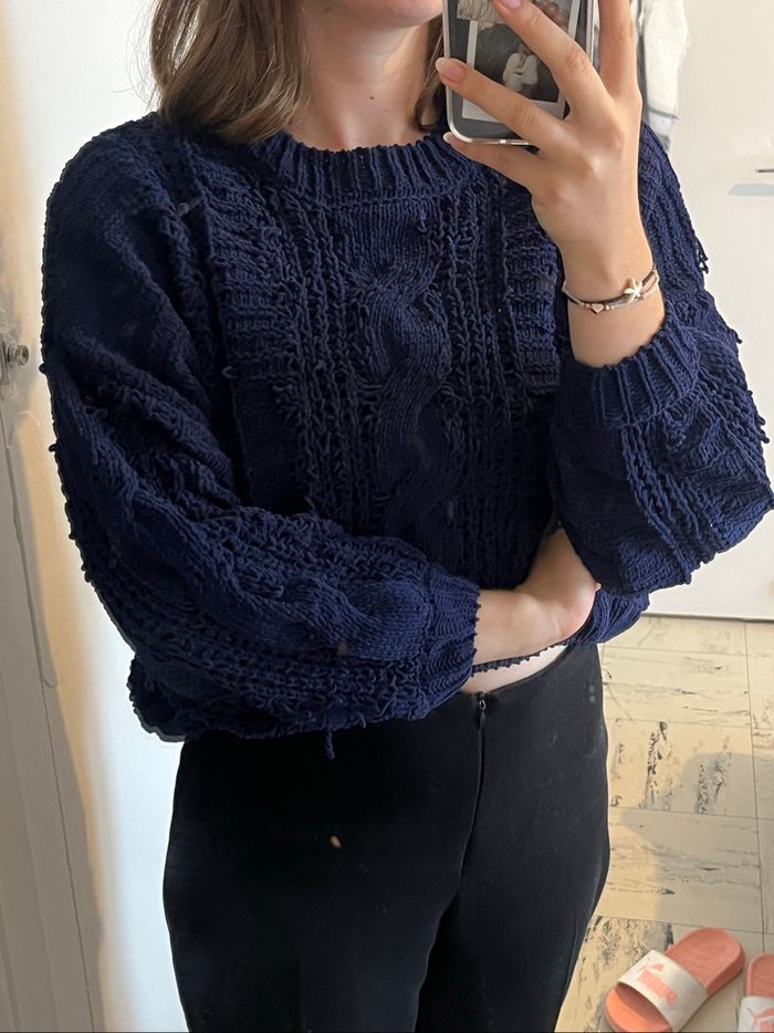 Pull bleu marine