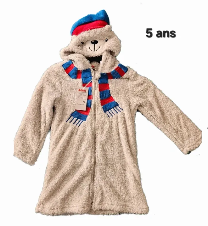 Peignoir mixte tout doux 5 ans neuf