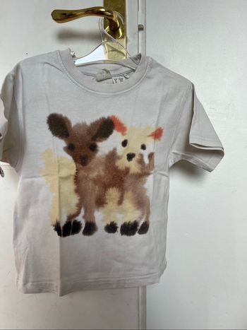 T-shirt H&M Rop Van Mierlo blanc 4A TBE