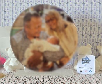 Rond support cadre photo acrylique transparent