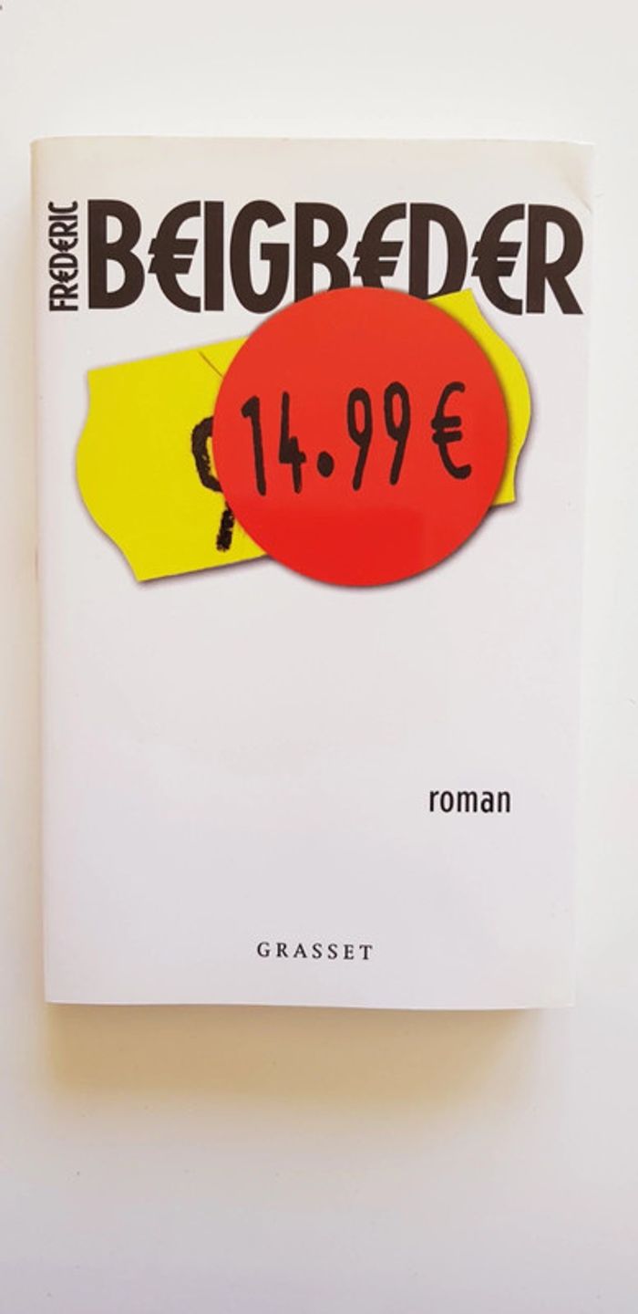 Livre 14,99€ de F. Beigbeder