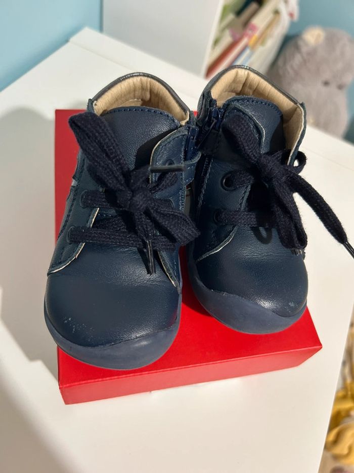 Kickers taille 21 marine metalissé - photo numéro 2