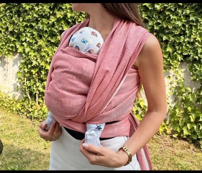 Écharpe de portage rose - photo numéro 3