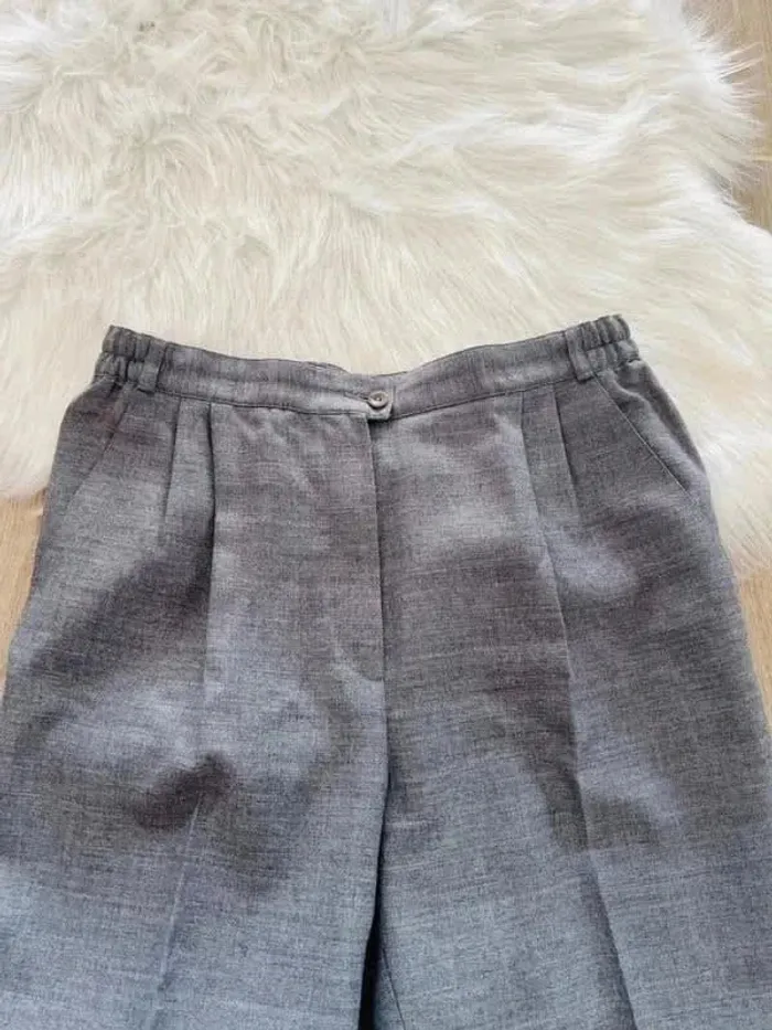 Pantalon vintage femme gris 40/L - photo numéro 2