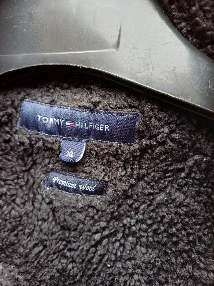 Veste pull zippé chaud en laine d'agneau Tommy Hilfiger taille XL - photo numéro 5