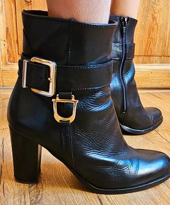 Bottines Minelli cuir cuero noir black 37