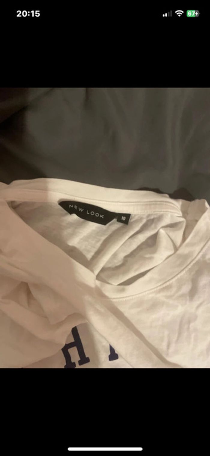 👕T-shirt enfant blanc imprimé Chicago  – Style vintage oversize XS/S - photo numéro 3