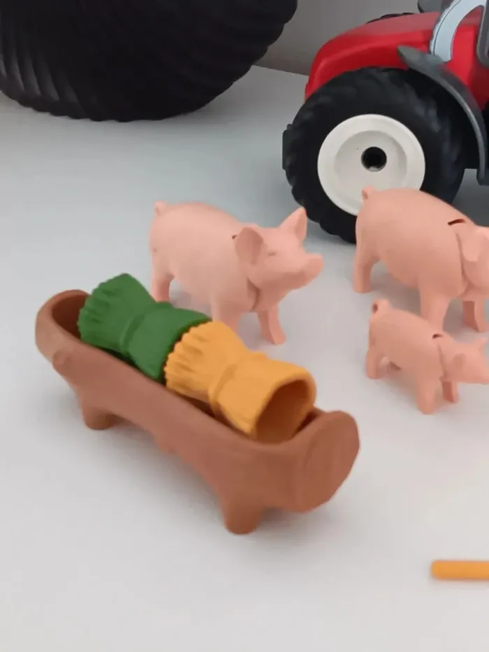 Tracteur avec fermier et cochons playmobil - photo numéro 15