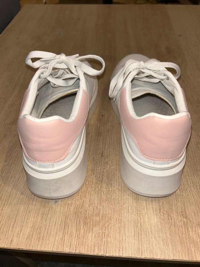 Baskets blanche et rose • pointure 41 • - photo numéro 5