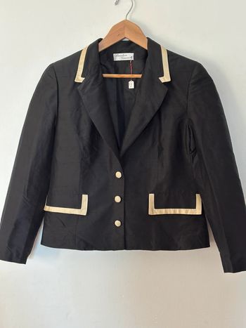Veste de tailleur en soie sauvage taille 38