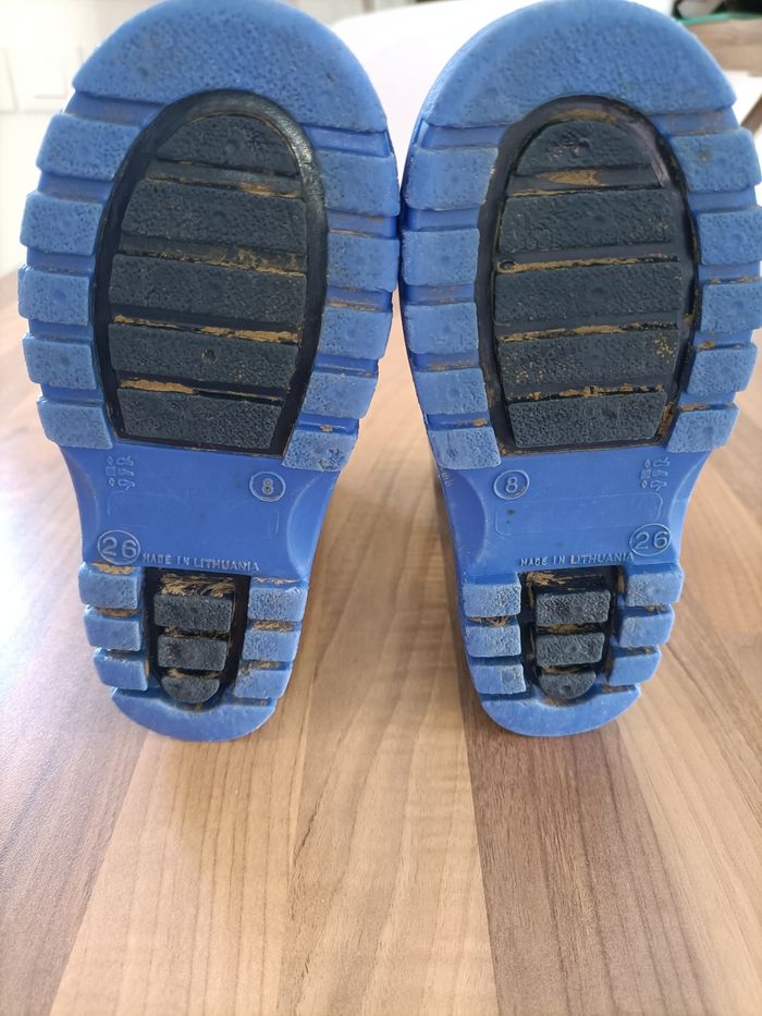 Bottes de pluie bleues marine et clair 26 - photo numéro 8