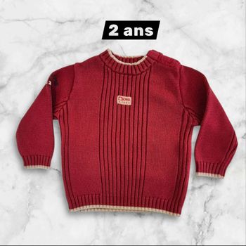 Pull 24 mois bordeaux