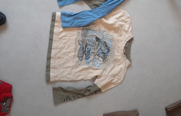 t-shirt manche longue bi color - photo numéro 2