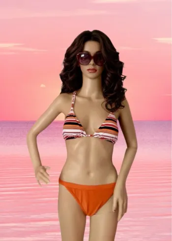 🧡👙Maillot de bain deux pièces 38/40 neuf avec étiquette New with tags two-piece swimsuit👙🧡