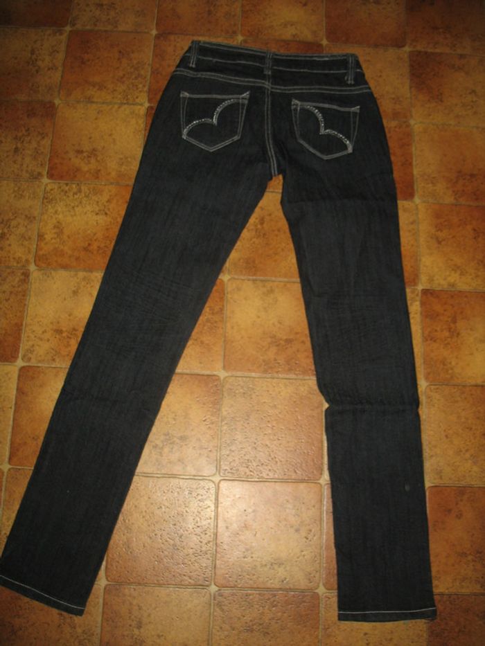 JEAN SLIM NOIR "ST.LANKI" - TAILLE 36 - n°01 - photo numéro 2