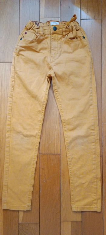 Jeans jaune DPAM 10 ans réglable à la taille