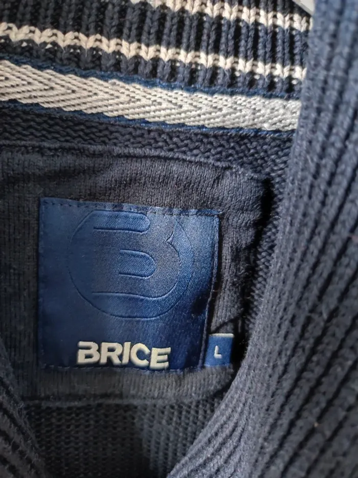 Pull bleu marine Brice taille L - photo numéro 3