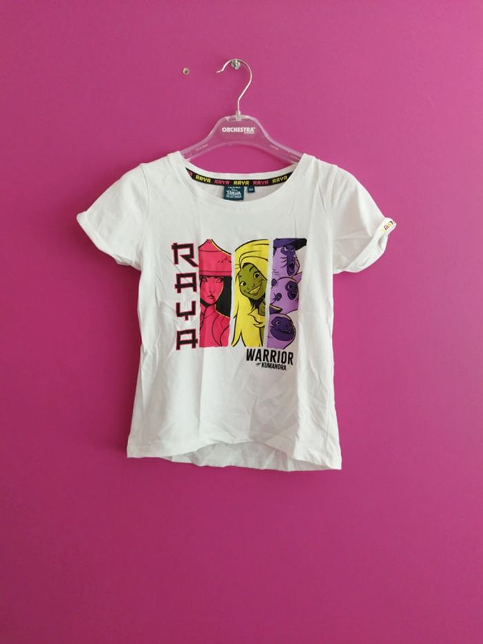 Tee-shirt manches courtes fille raya Disney taille 10 ans b7