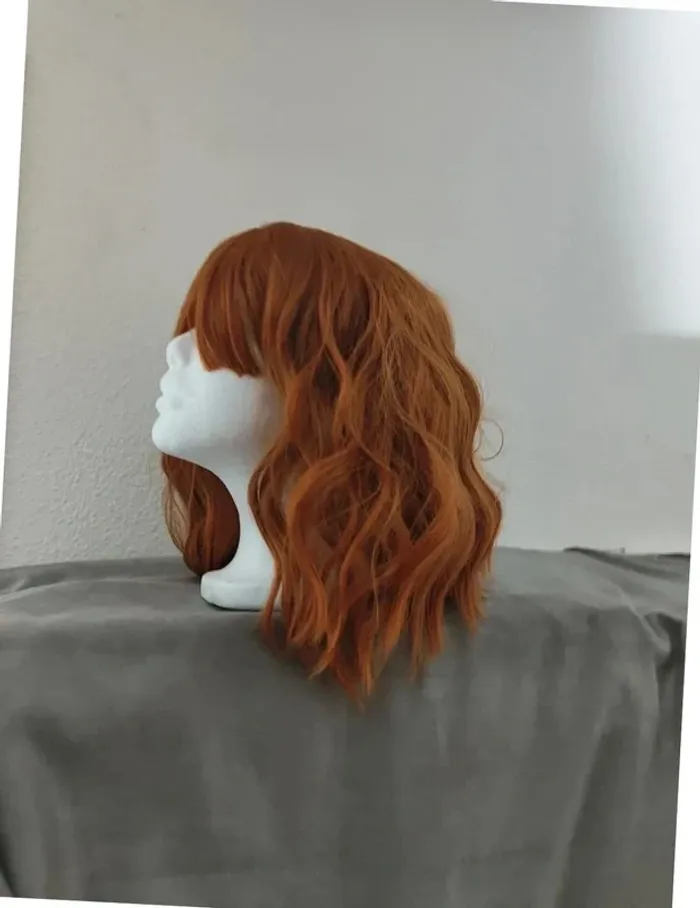 Perruque Naturelle Rousse Glamour Tendance - photo numéro 7