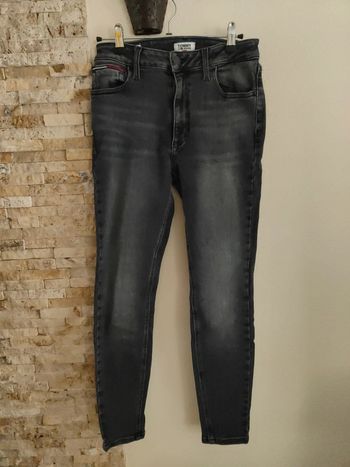 Jeans Tommy skinny gris noir 28
