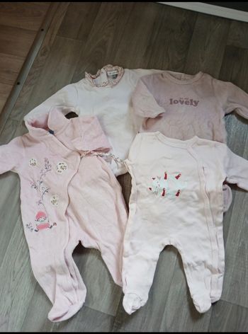 Pyjamas filles 1 mois