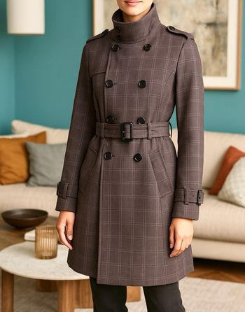 Très belle veste manteau long à longue manche femme