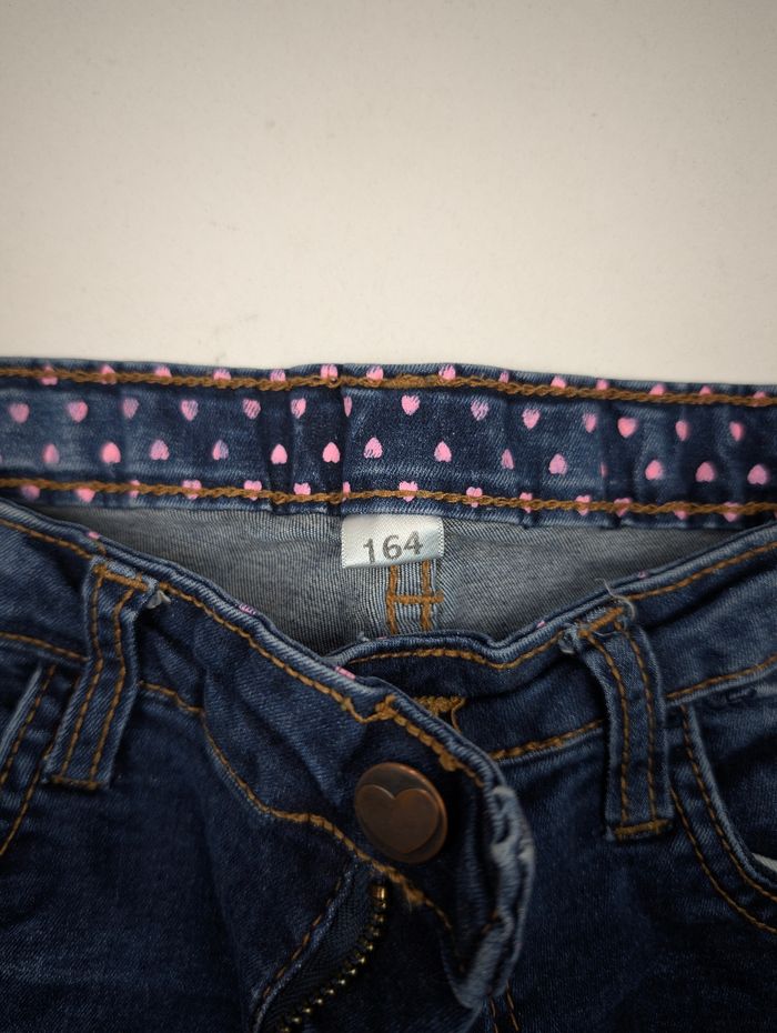 Jean slim bleu délavé - Fille 164 cm (13-14 ans) - Très bon état - photo numéro 4