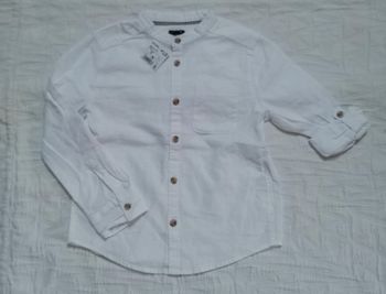 Kiabi chemise blanche manches longues