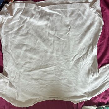 Tee-shirt blanc - Burton- taille 3- 2€