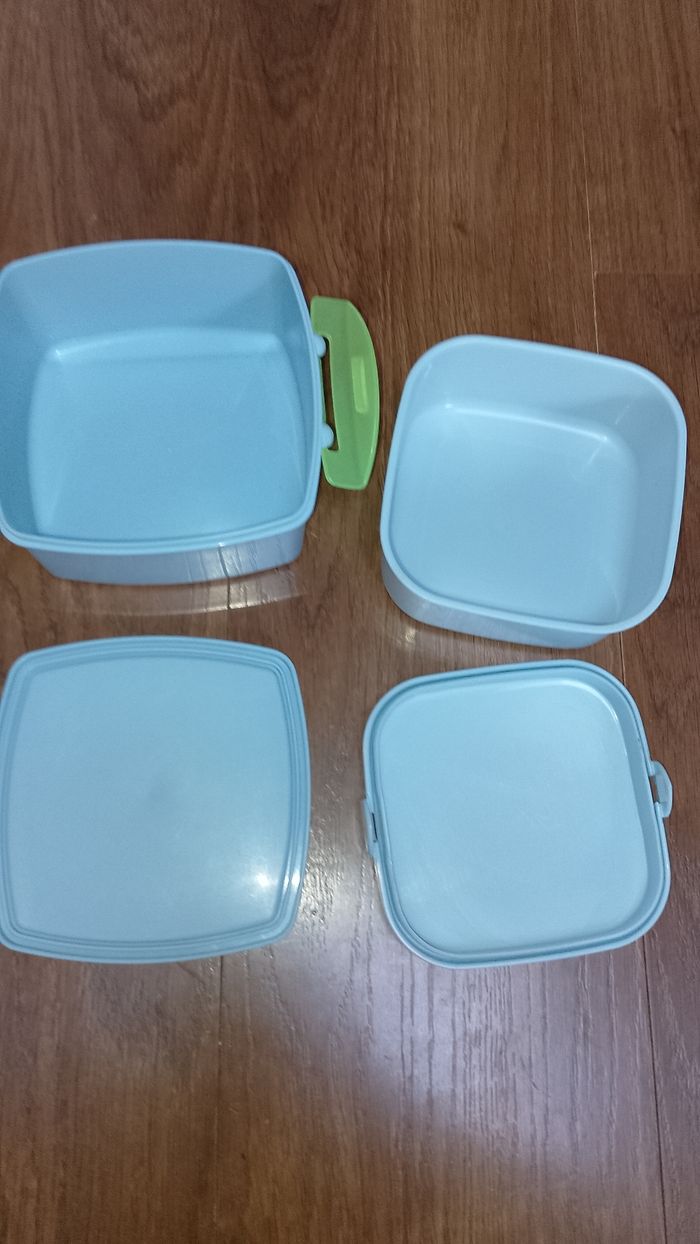 Lot 2 boîtes à goûter, sandwich, lunch box, Winnie L'ourson Trudeau - photo numéro 3