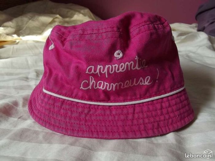 Chapeau été Fille rose , taille 47 cm, 1-2 ans - photo numéro 2