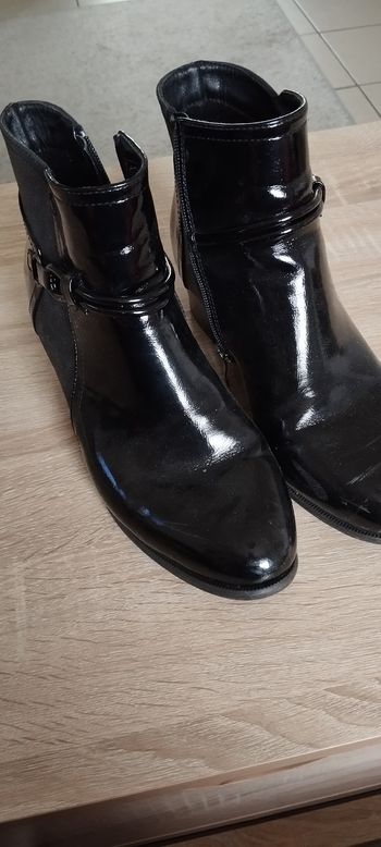 Bottines vernis noir taille 38